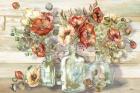 Spice Poppies and Eucalyptus in bottles Landscape