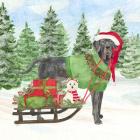 Dog Days of Christmas II Sled with Gifts