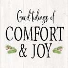 Peaceful Christmas II Comfort and Joy black text