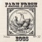 Farmhouse Grain Sack Label Chickens