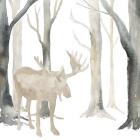 Winter Forest Moose