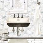 White Floral Bath I