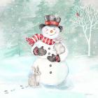 Let it Snow Blue Snowman VI