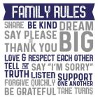Family Rules II Blue Gray