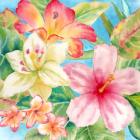 Tropical Island Florals square