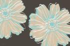 Flower Pop Sketch IX-Charcoal BG