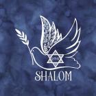 Festival of Lights Blue V-Shalom Dove