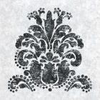 Textured Damask II on white