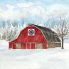 Winter Barn Quilt IV