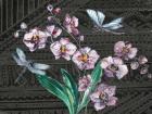 Boho Orchid landscape black