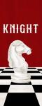 Rather be Playing Chess Pieces Red Panel III-Knight