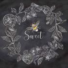 Bee Sentiment Wreath Black IV-Sweet