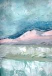 Blush Pink Mountainscape I