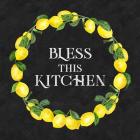 Live with Zest wreath sentiment I-Bless this Kitchen