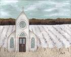 Farm Sketch Church landscape