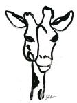 Inked Safari III-Giraffe 1