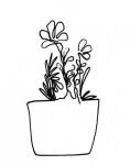 Hand Sketch Flowerpot I
