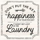 Laundry Art II-Key to Happiness