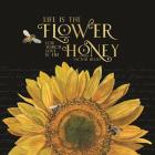 Honey Bees & Flowers Please on black II-The Flower
