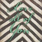 Chevron Sentiments Teal I