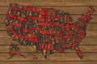 Printers Block US Map Red