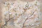 Cherry Blossoms Taupe Landscape