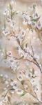 Cherry Blossoms Taupe Panel II