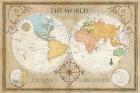 Old World Journey Map Cream