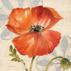 Watercolor Poppies I (Orange)