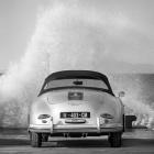 Ocean Waves Breaking on Vintage Beauties  (BW detail 2)