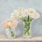 Fleurs et Vases Aquamarine I
