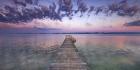 Boat Ramp and Filigree Clouds, Bavaria, Germany