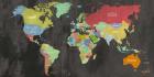 Modern Map of the World  (chalkboard, detail)