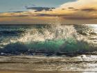 Wave Crashing on the Beach, Kauai Island, Hawaii