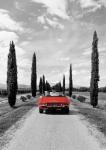 Sportscar in Tuscany (BW)