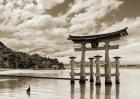 Itsukushima Shrine, Hiroshima, Japan (BW)