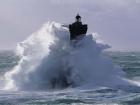 Phare du Four lors d' une Tempete