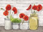 Poppies in Mason Jars (detail)