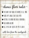 Dance Floor Rules