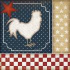Red White and Blue Rooster I