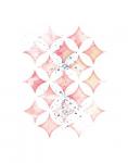Pink Geometric Diamonds