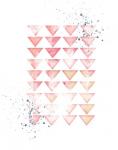 Pink Geometric Triangles