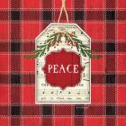 Peace Christmas Plaid