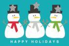 3 Modern Snowmen