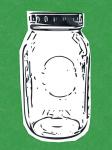 Pop Art Mason Jar - Green