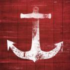 Red and White Anchor