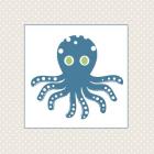 Cute Blue Octopus
