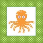 Cute Orange Octopus