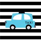 Bright Blue Taxi