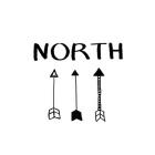 North with Arrows